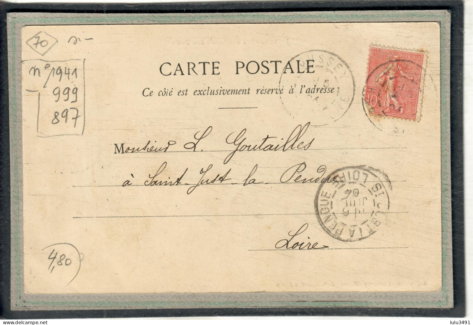 CPA - JUSSEY (70) - Aspect De La Rue Gambetta Et De La Rue Thiers En 1904 - Jussey