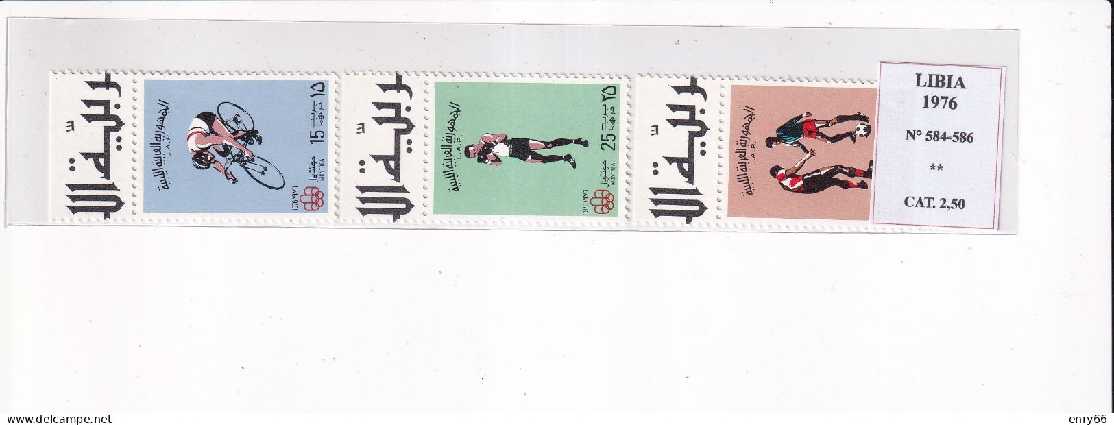 LIBIA 1976 N°584-586  MNH - Libia