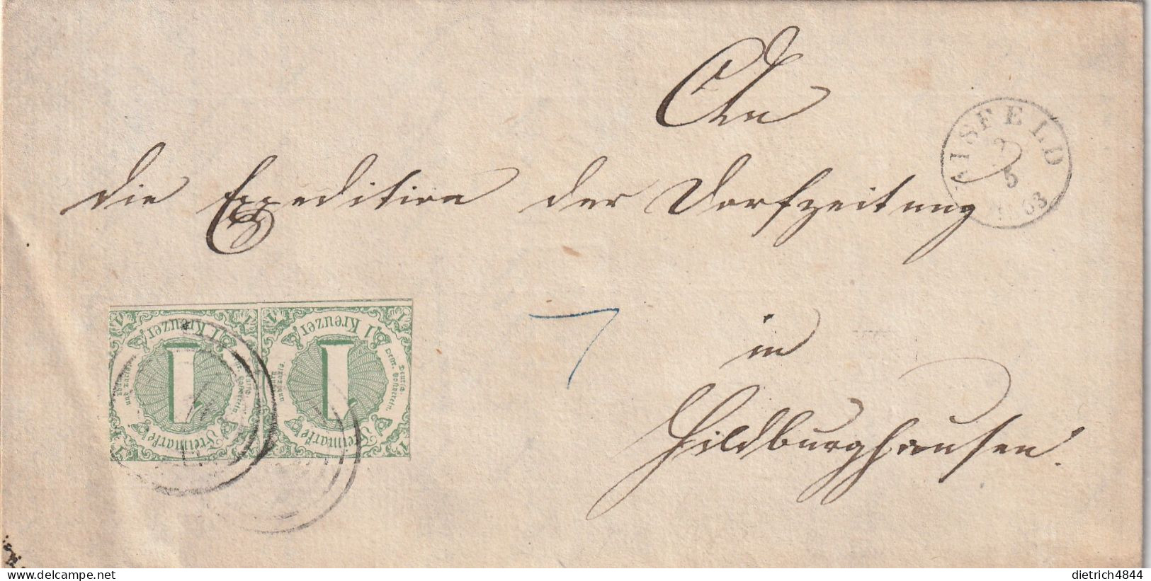 Thurn Und Taxis - Michel Nr. 20 ( 2x) Auf Brief Gestempelt - Storia Postale