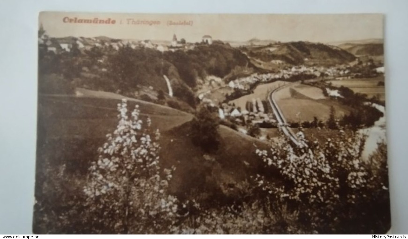 Orlamünde In Thüringen, Saaletal Mit Bahnstrecke, 1930 - Neustadt / Orla