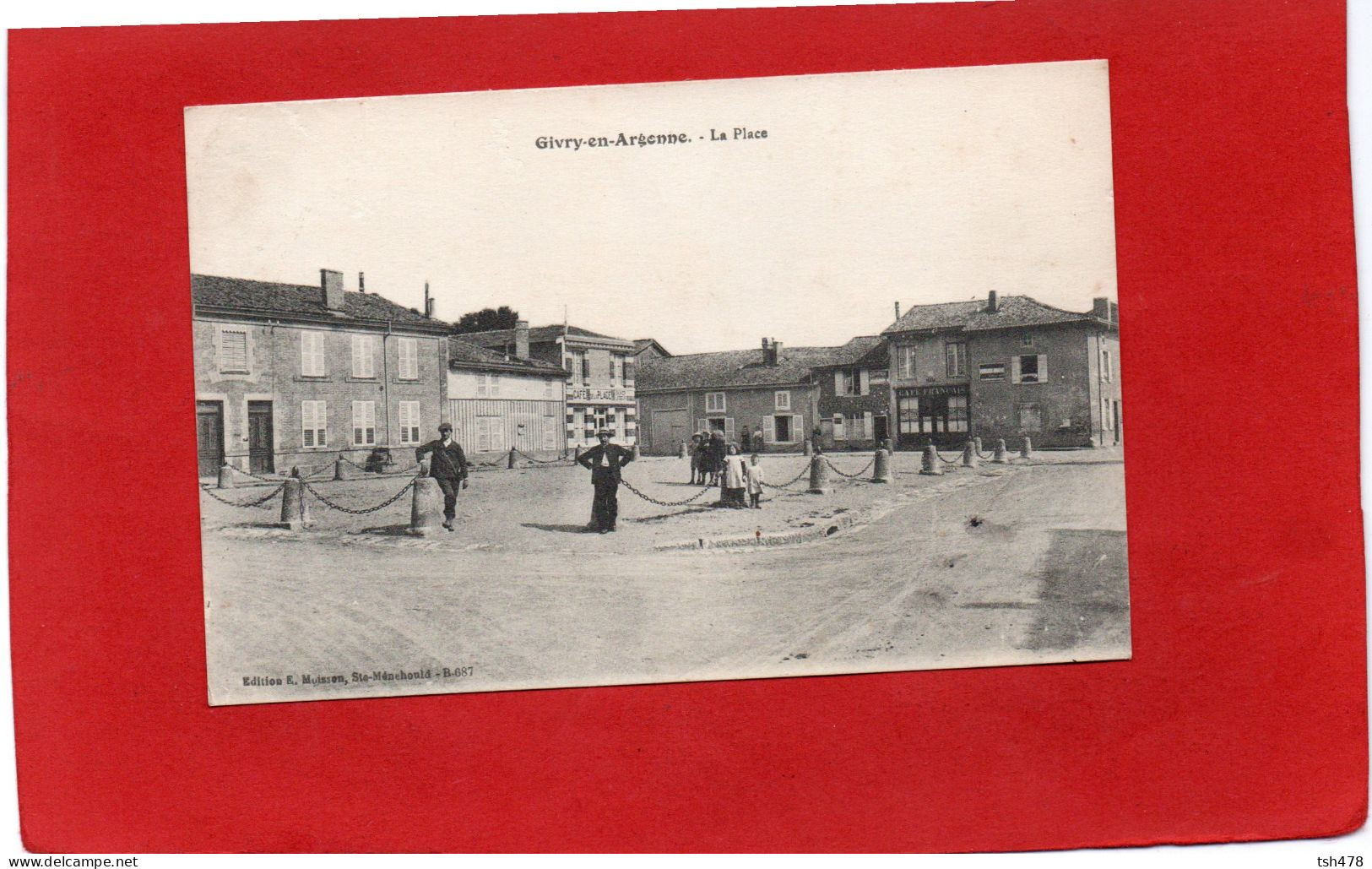 51----GIVRY EN ARGONNE---La Place---voir 2 Scans - Givry En Argonne