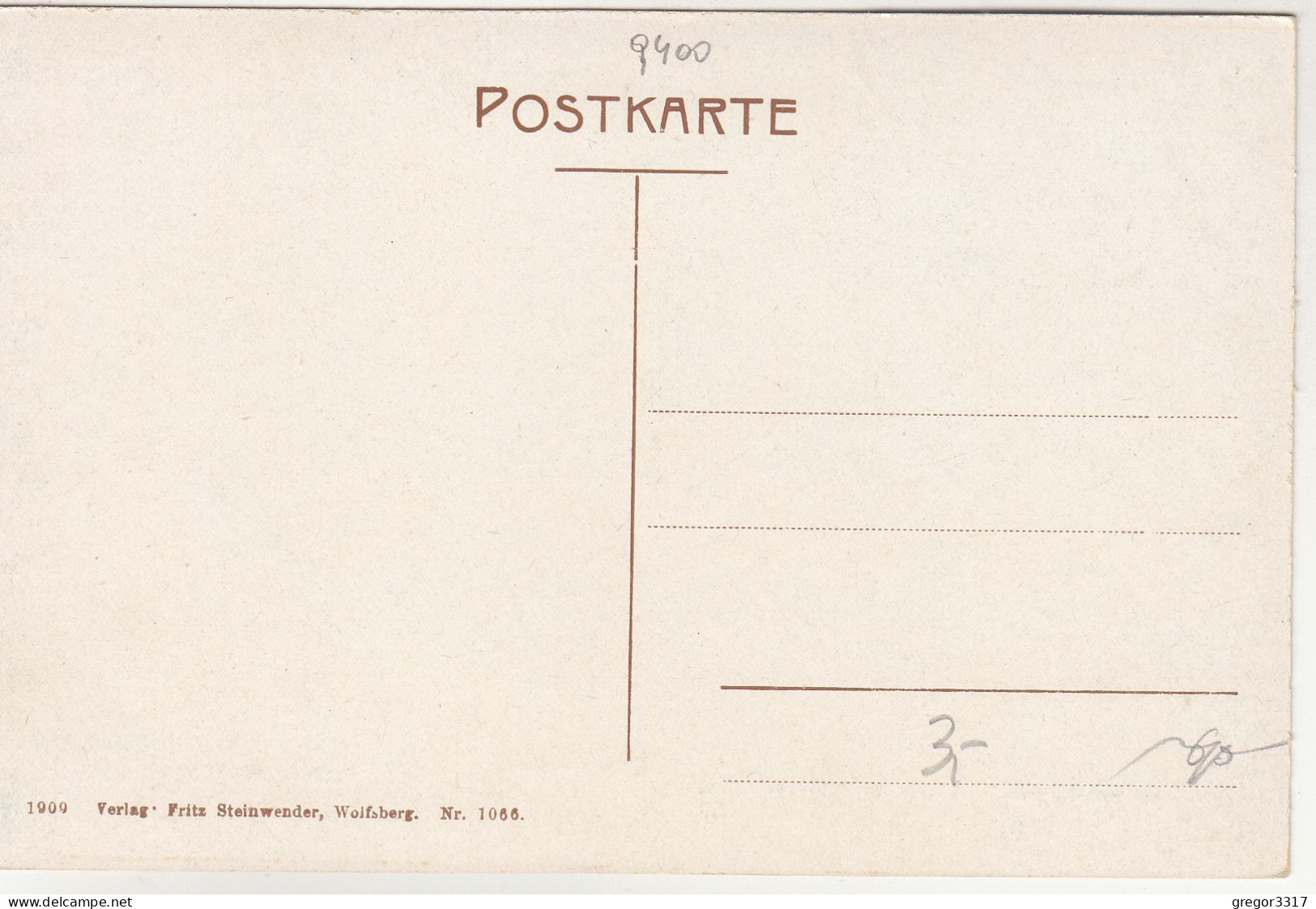 E2162)  WOLFSBERG - Kärnten - Gräfl. Henckel V. Donnersmarck'sches Schloss ALT!  1909 - Wolfsberg