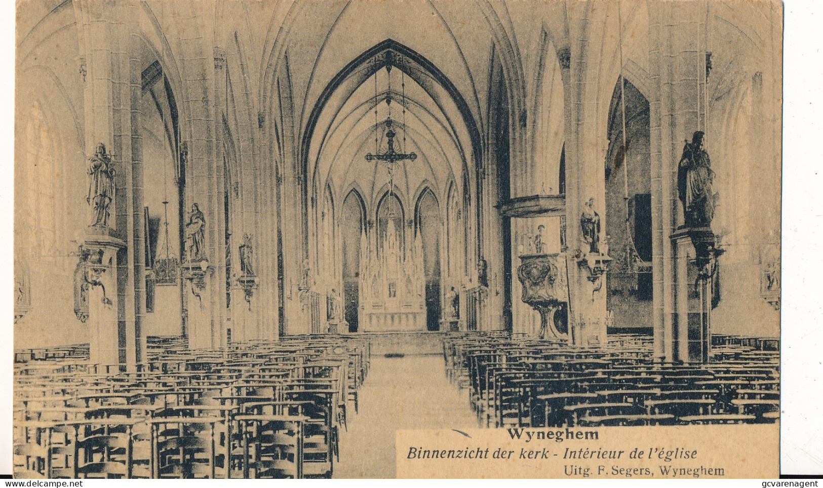 WIJNEGEM   BINNENZICHT DER KERK           ZIE SCANS - Wijnegem