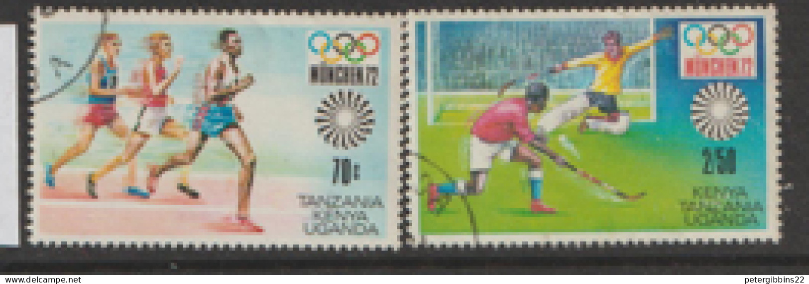 Kenya Uganda Tanzania 1972 SG  315,7  Olympics  Fine Used - Kenya, Ouganda & Tanzanie