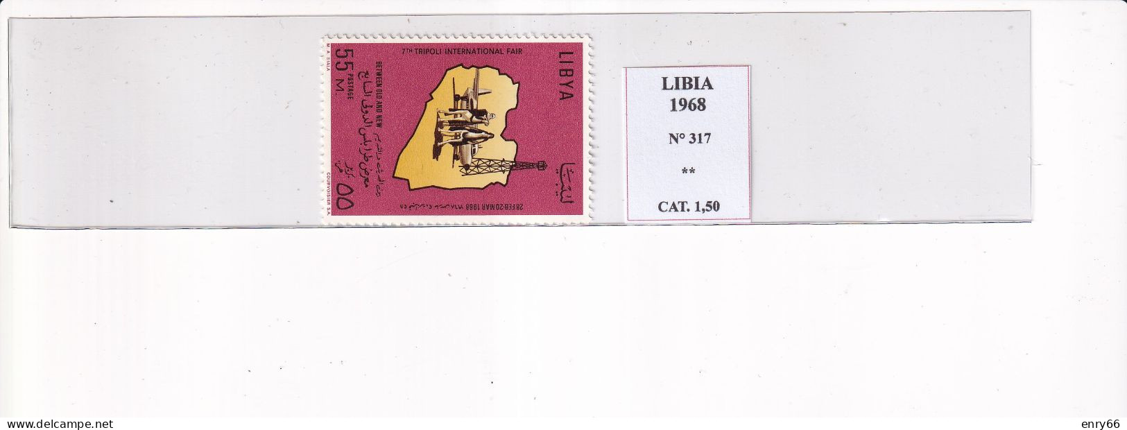 LIBIA 1968 N°317 MNH - Libia