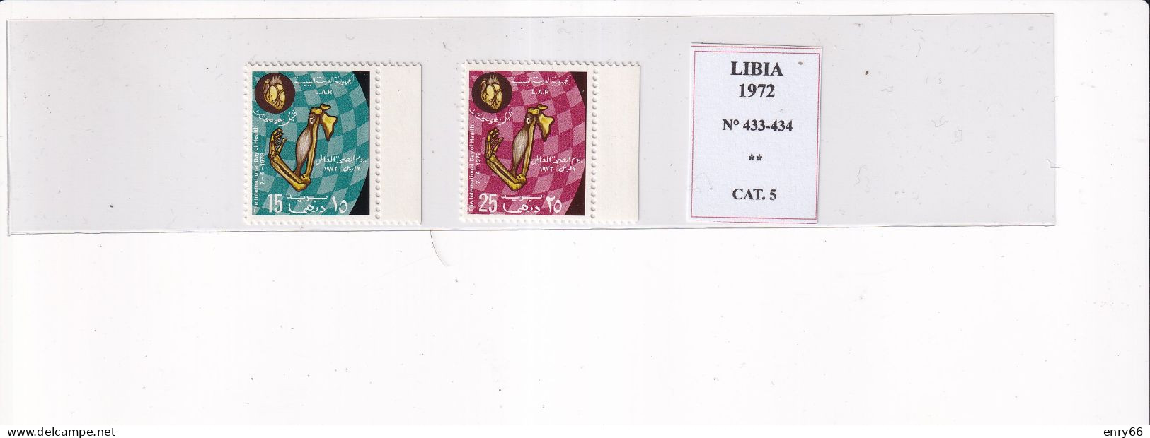 LIBIA 1972 N°432-434 MNH - Libia