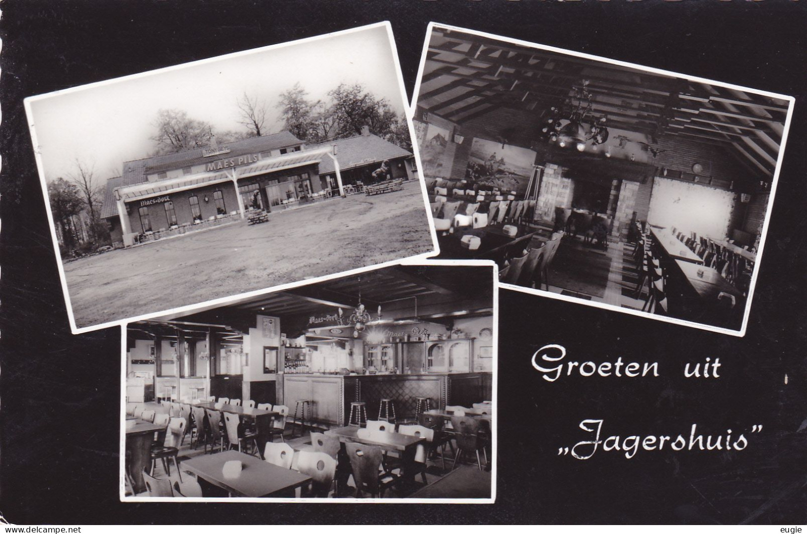 2876/ Groeten Uit "Jagershuis", Hever, Cafe Dancing, Leuvensesteenweg 74 - Machelen