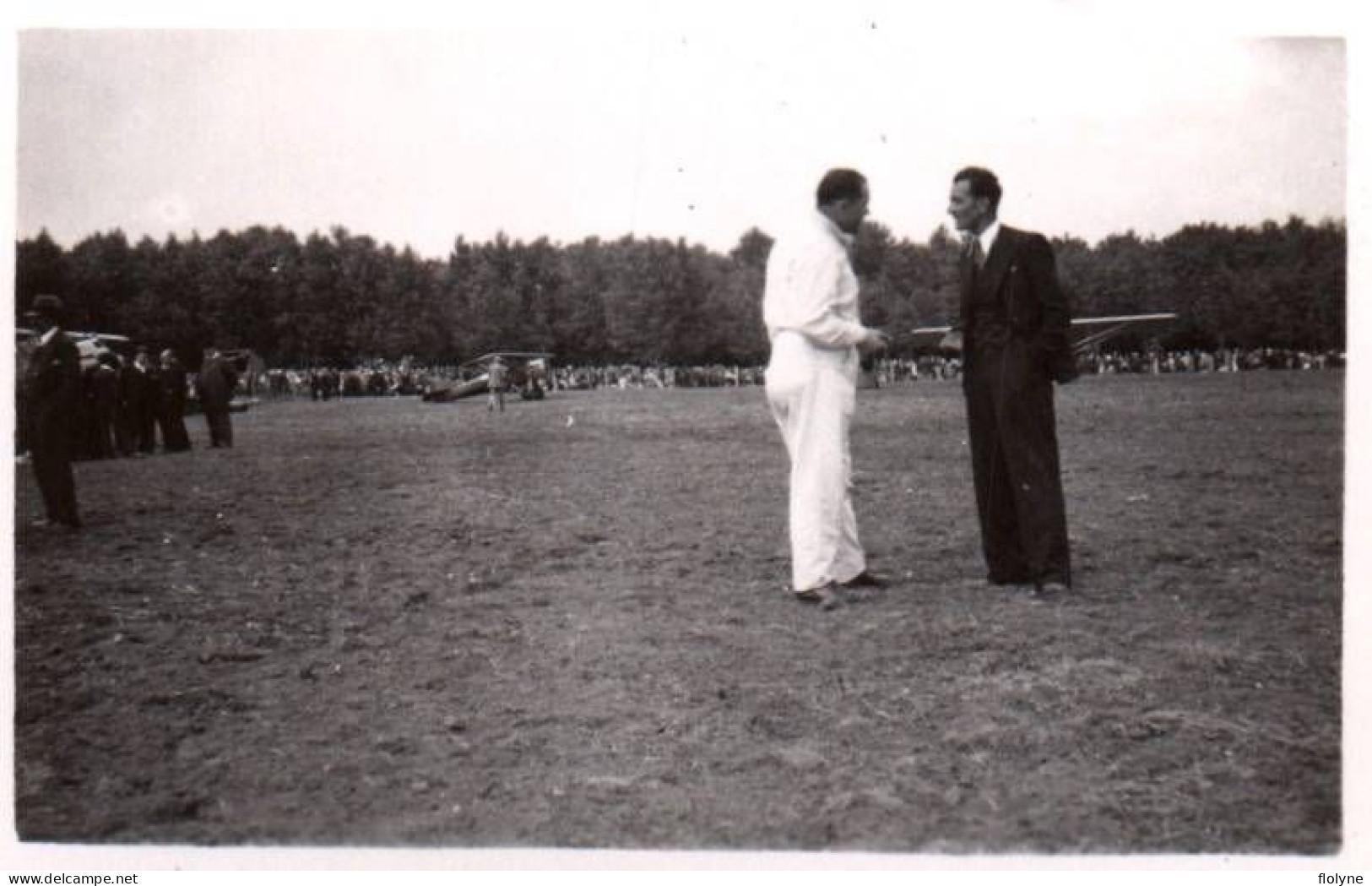 Aviation - 4 Photos Anciennes - Aérodrome Liancourt 1933 - Aviateurs LEMOIGNE , CAVALLI - Avion Marcel BLOCH - 4,5x7 Cm - Aviatori