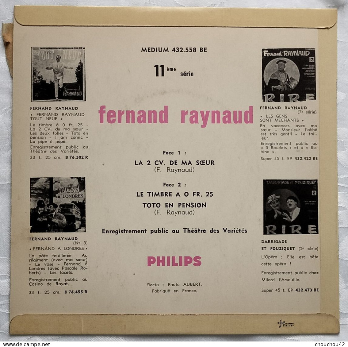 Fernand Raynaud - Comiques, Cabaret