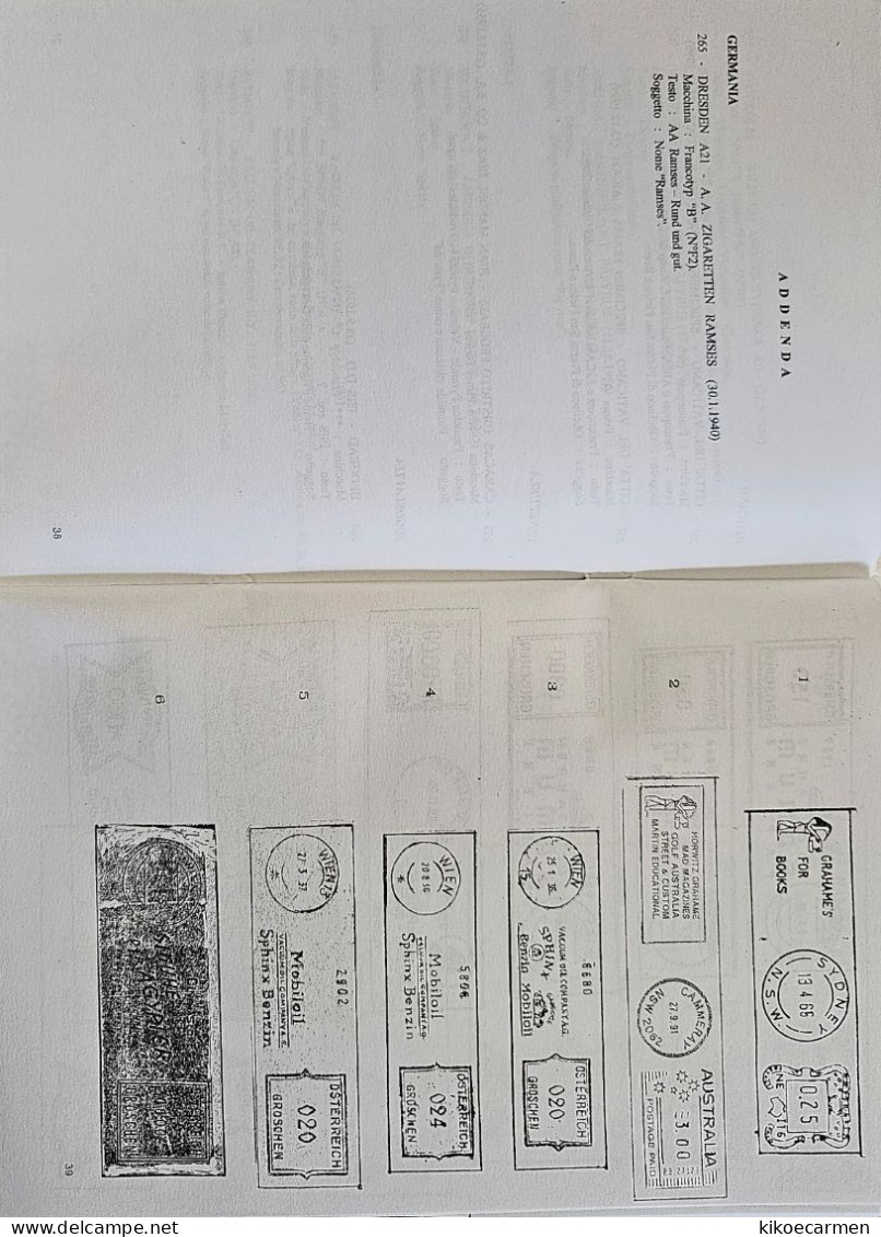 V.2 DE ANTIQUITATE Meter Ema Affrancatura Meccanica STORIA E ARTE ANTICO EGITTO 88 Pages On 44b/w Photocopies - Thématiques