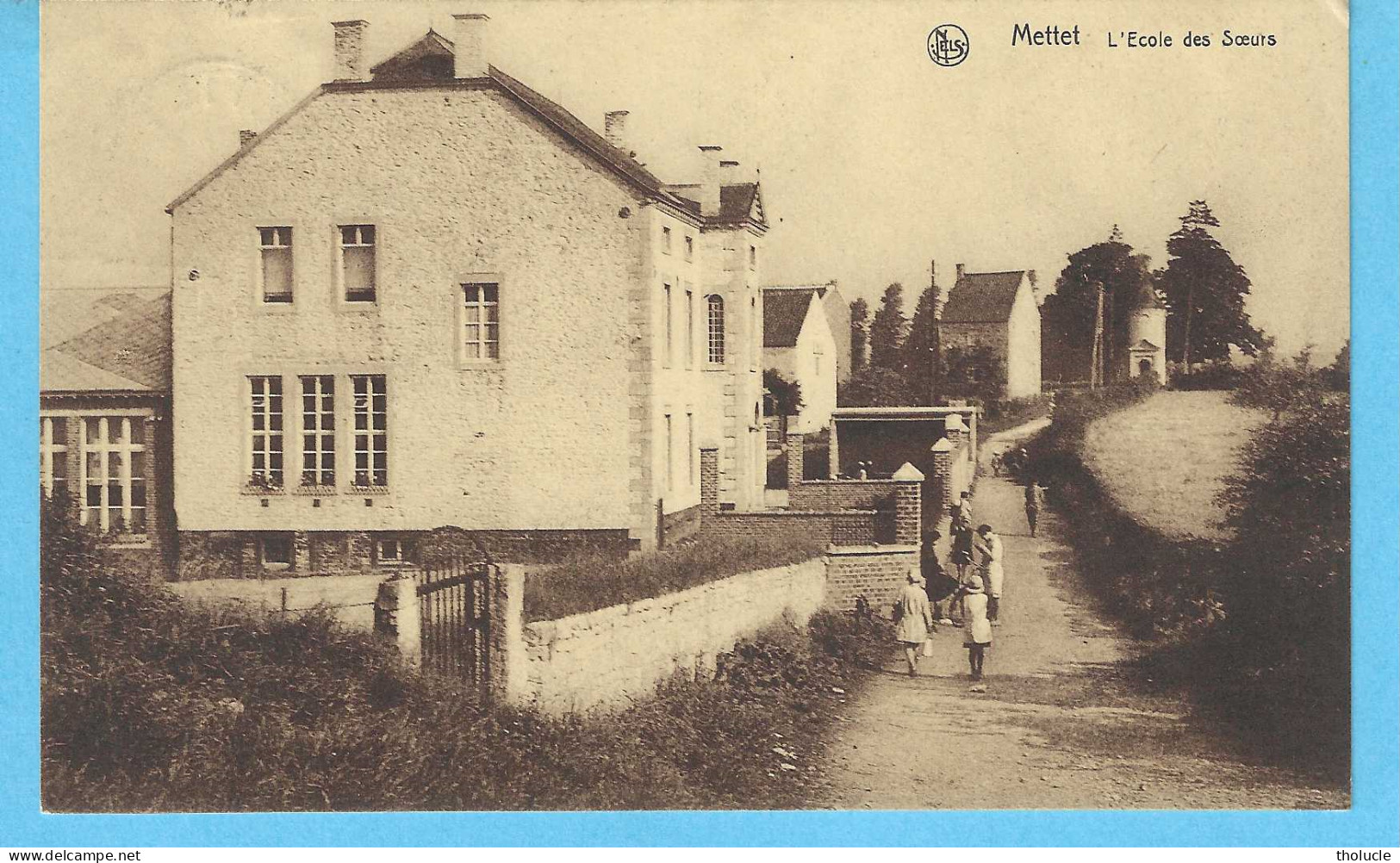 Mettet-Pr.Namur-L'Ecole Des Sœurs- Edit.Imprimerie Palate-Cachet "Mettet-1931-Timbre Lion Hértaldique-40c"-Très Rare - Mettet