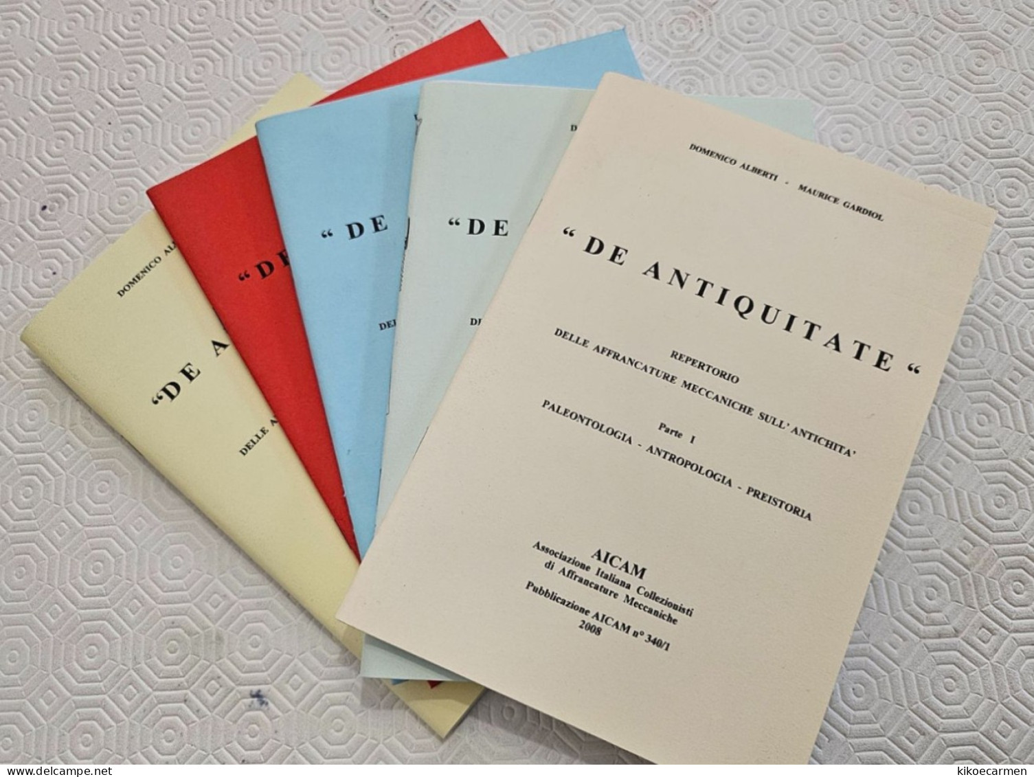 5 VOLUMI Alberti ANTIQUITY ON METER Ema DE ANTIQUITATE Antichità Su Affrancatura Meccanica 414pages On207b/w Photocopies - Thema's