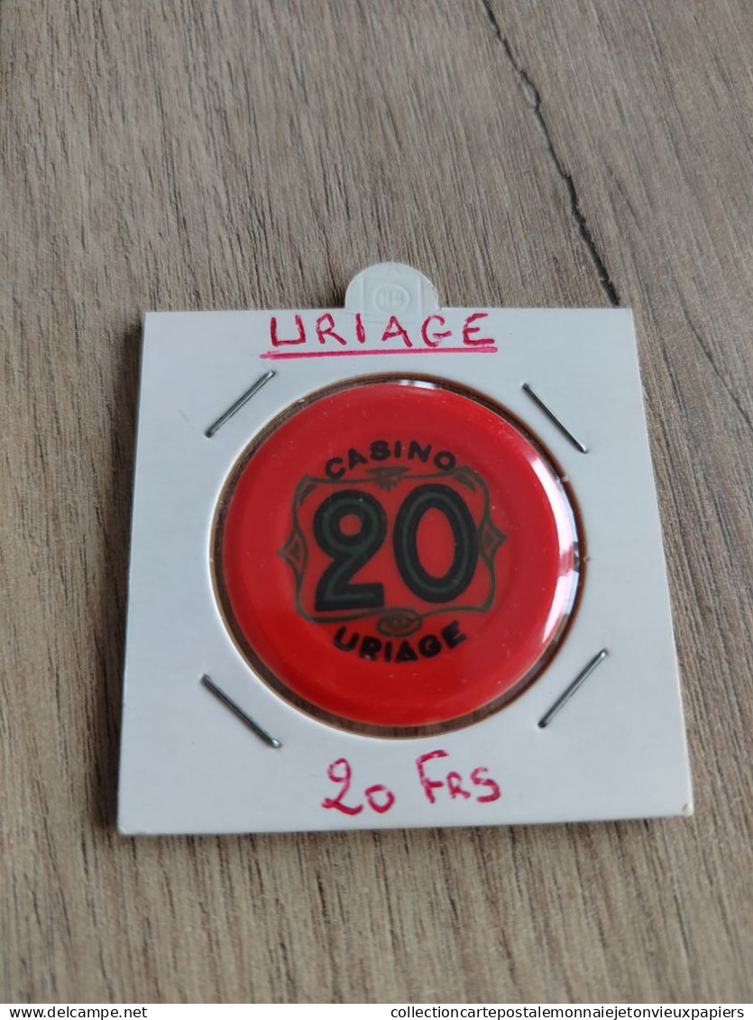 CASINO URIAGE  20 Francs  ( Carton Double à Vendre  2024 ) - Casino