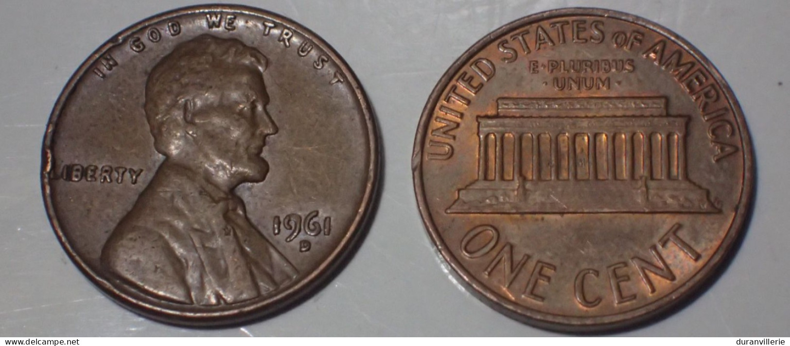 USA - America UNITED STATES - USA - ONE CENT 1961 D - LINCOLN - 1959-…: Lincoln, Memorial Reverse