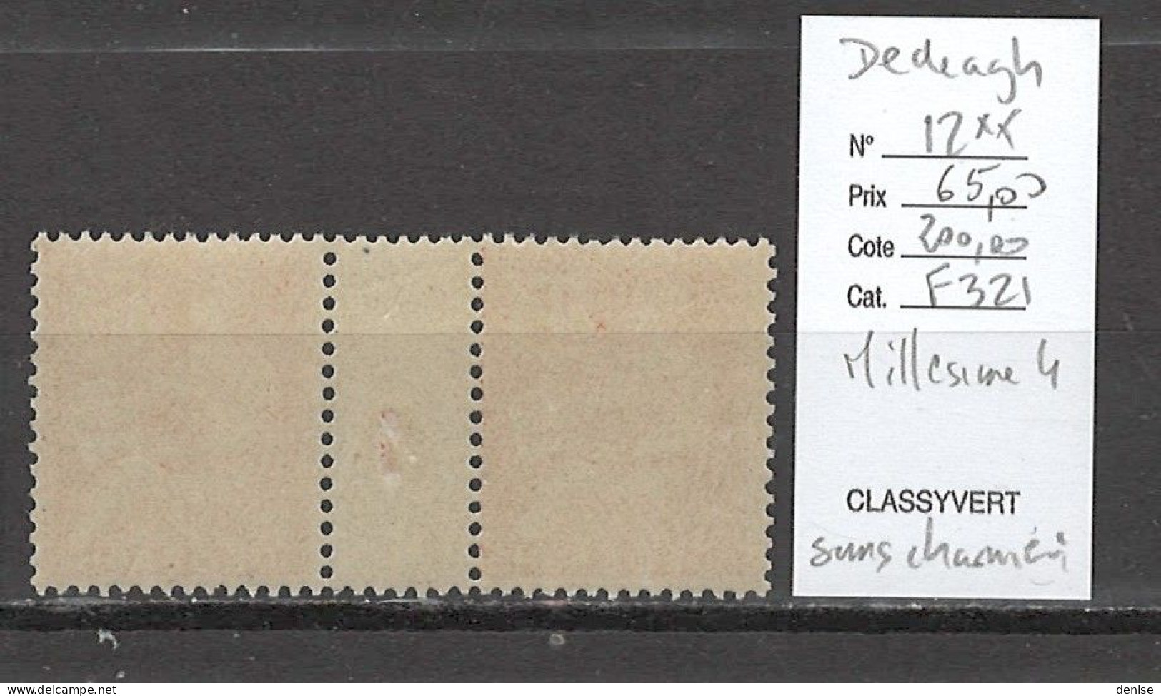 Dedeagh - Millésime 4 - Yvert 12 ** - Luxe - Mouchon 15 Cts - Unused Stamps