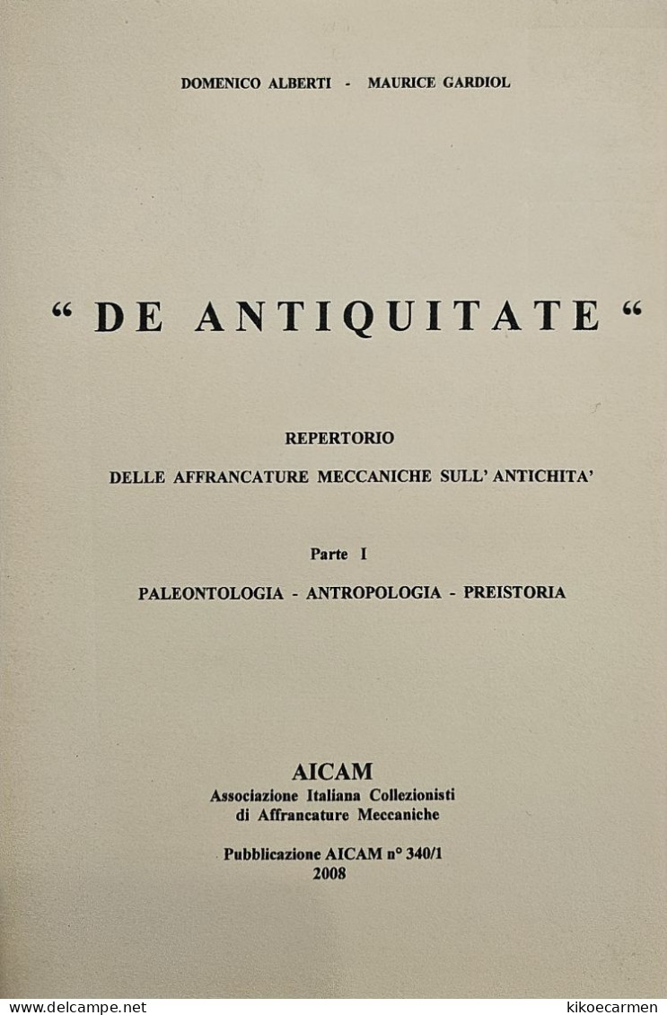 V.1 DE ANTIQUITATE Meter Ema PALEONTOLOGY ANTHROPOLOGY PREHISTORY 84 Pages On 42b/w Photocopies - Prehistory