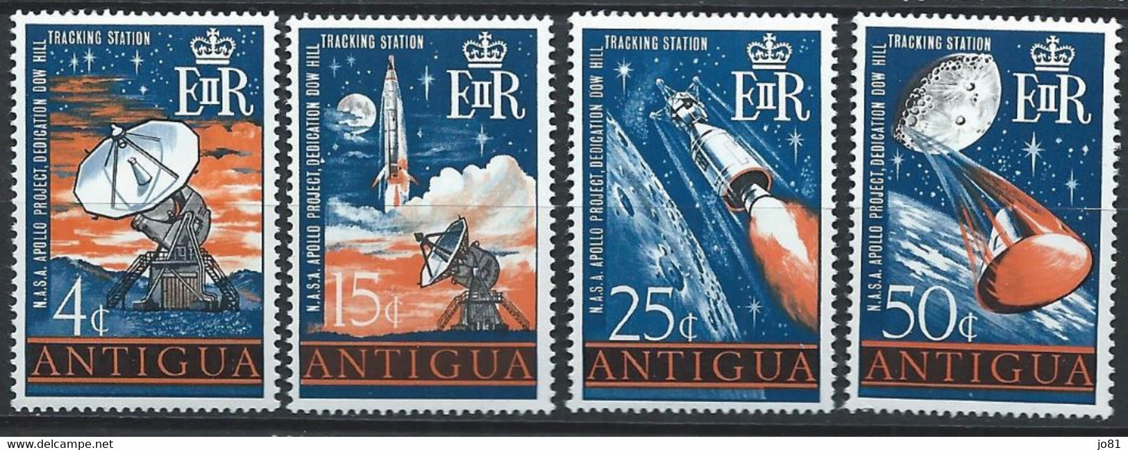 Antigua YT 190-193 Neuf Sans Charnière - XX - MNH Espace Space - 1960-1981 Interne Autonomie