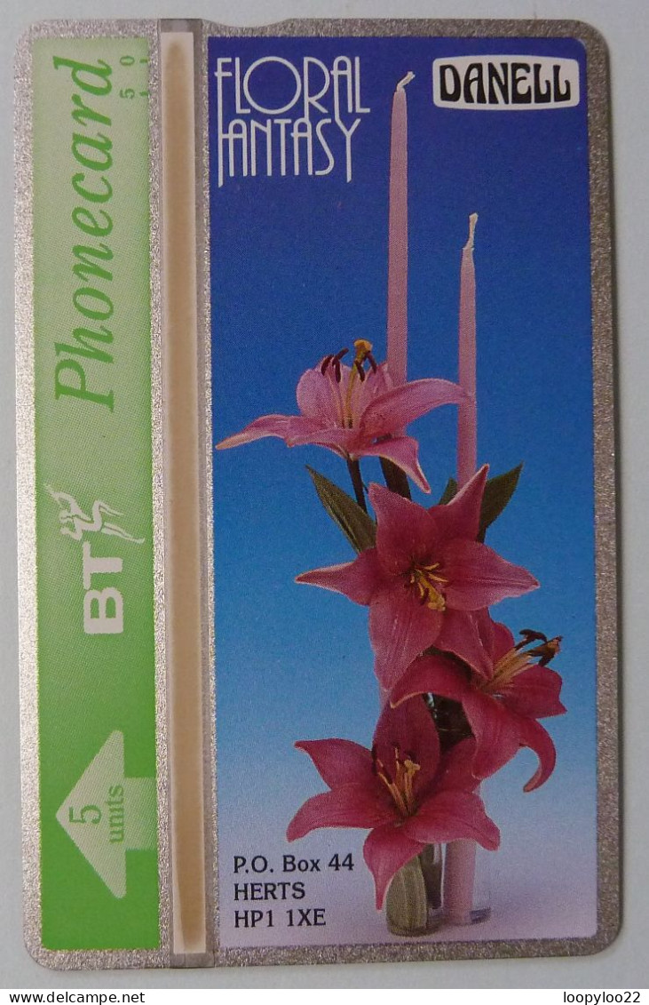 UK - Great Britain - BT & Landis & Gyr - BTP123 - Danell - Pink Lily - 228B - 500ex - Mint - BT Edición Privada