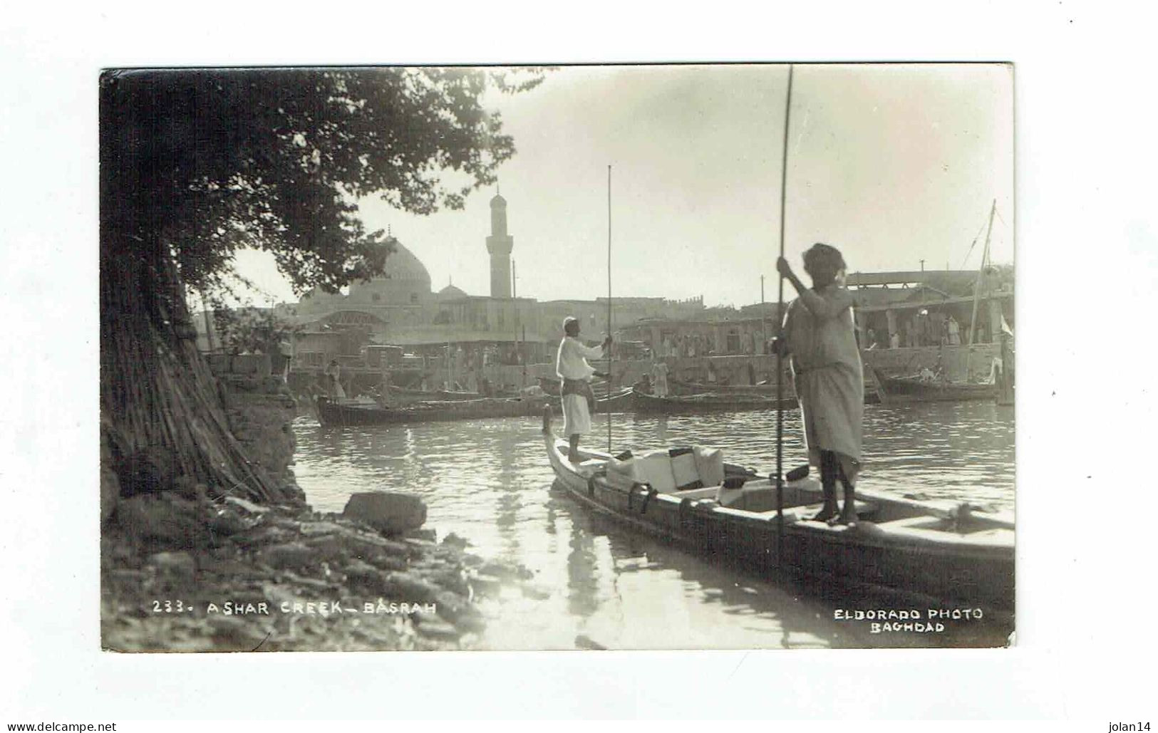 Carte Photo Irak Eldorado Photo Baghdad - Ashar Creek Basrah - 1955 - Iraq