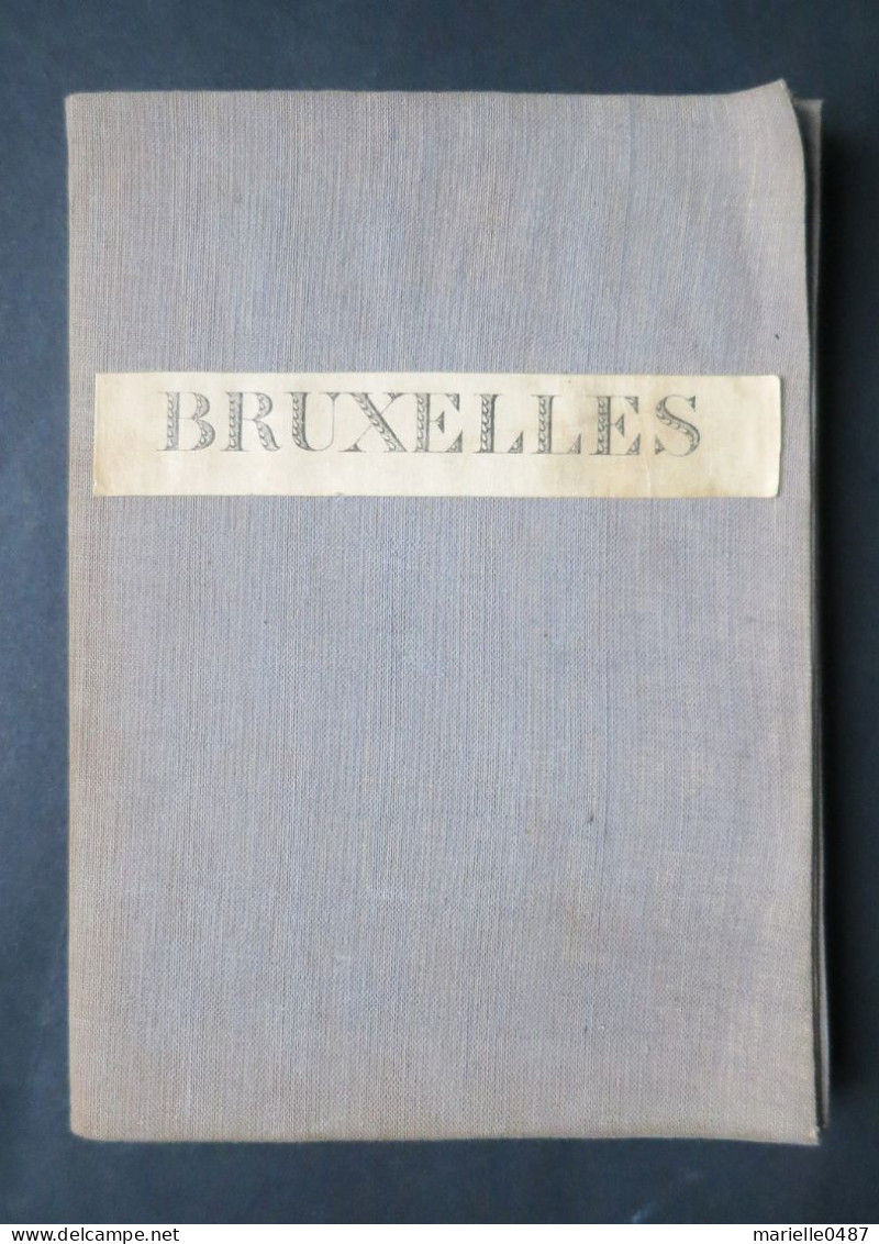 Bruxelles Et Environs - Carte Routière Entoilée. Ca. 1900 - Cartes Routières