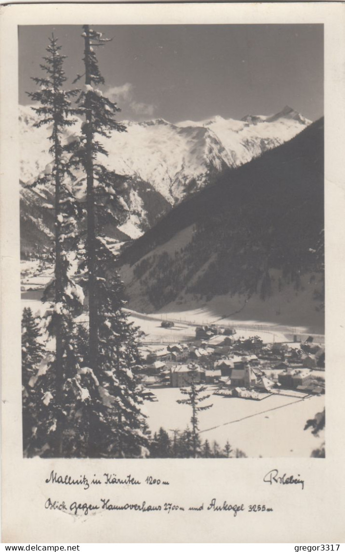 E2197) MALLNITZ In Kärnten - Blick Gegen Hannoverhaus U. Ankogel - Tief Verschneit 1938 - Mallnitz