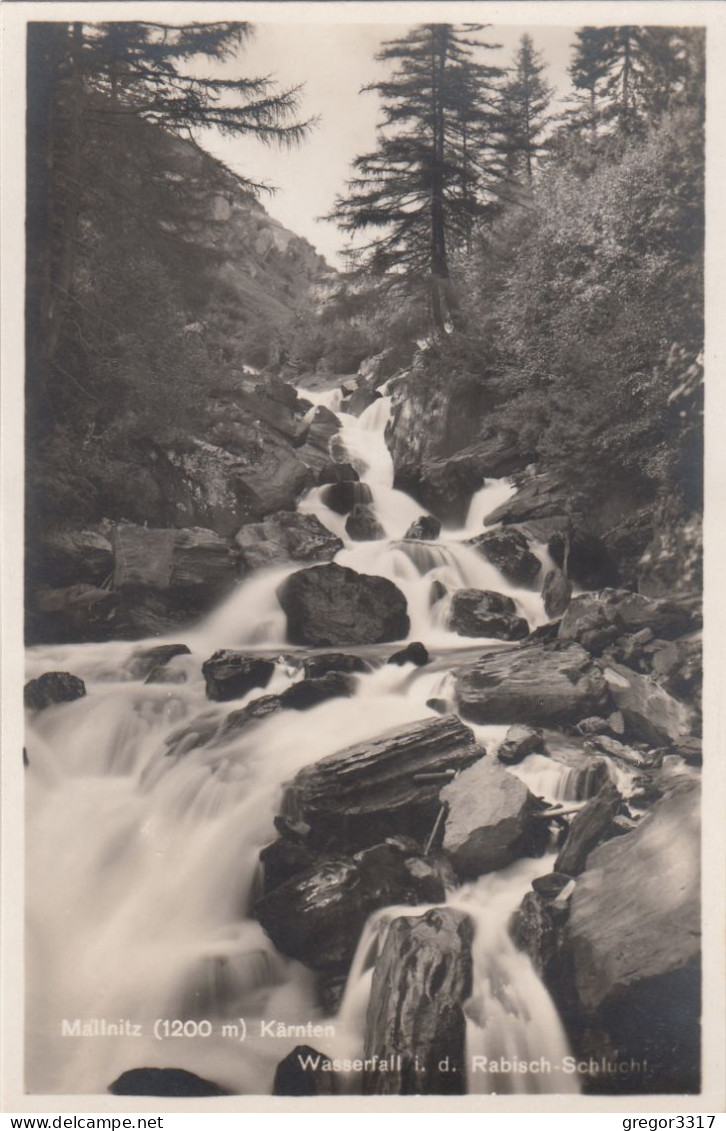 E2198) MALLNITZ In Kärnten - Wasserfall I. D. Rabisch Schlucht - ALT! - Mallnitz