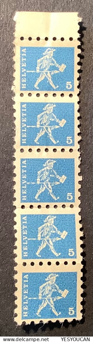 Schweiz 1960-68 SELTENE KINDERPOST 5Rp Freiburg ZNr.355, Mi.696 (childreen Post, Poste Enfantine Messager Courrier - Unused Stamps