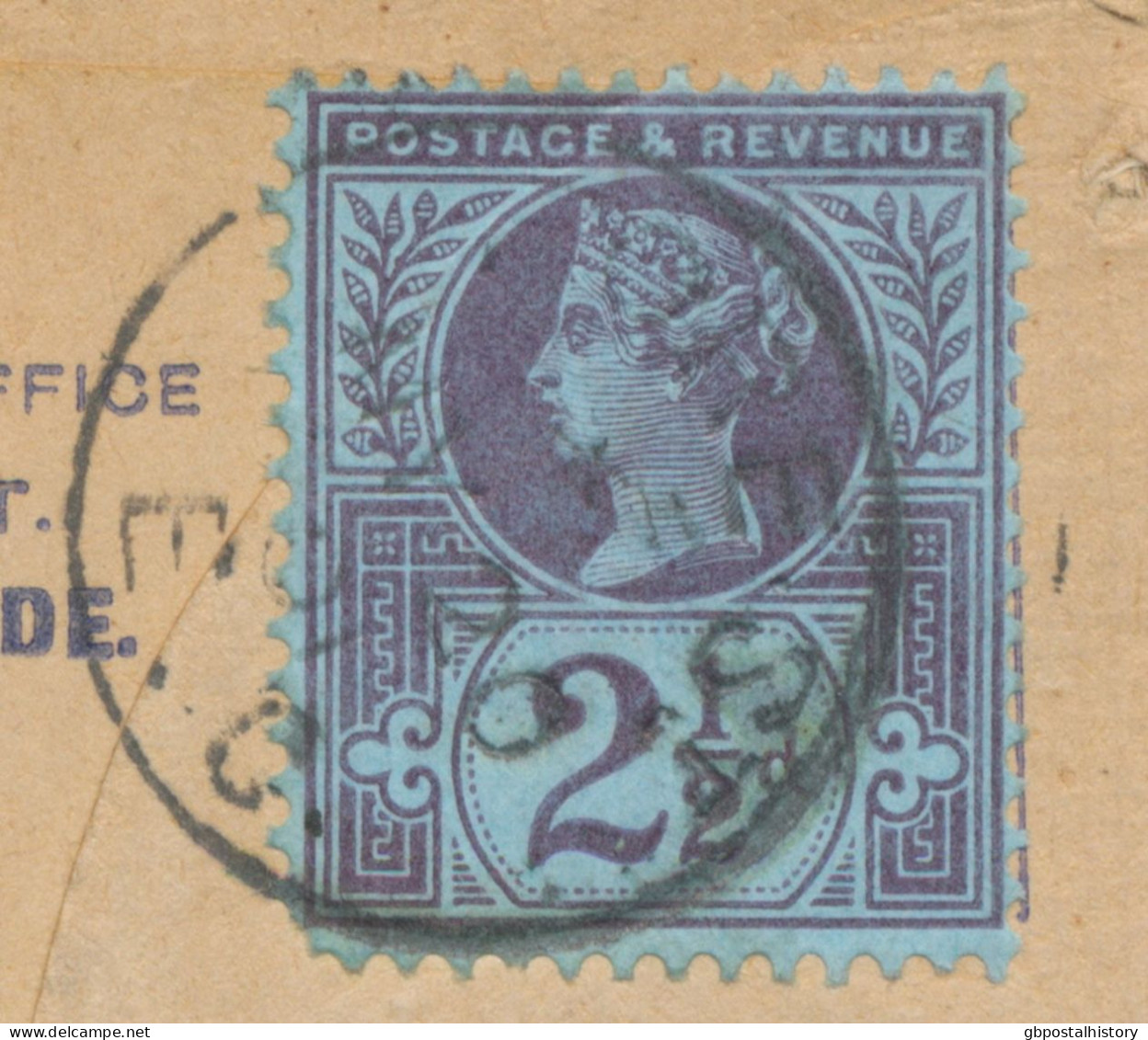 GB 1901 QV Mixed Postage On Uprated Postal Stationery Registered Env CDS Thimble 21mm FOREST / E.C (LONDON) To BERLIN - Brieven En Documenten