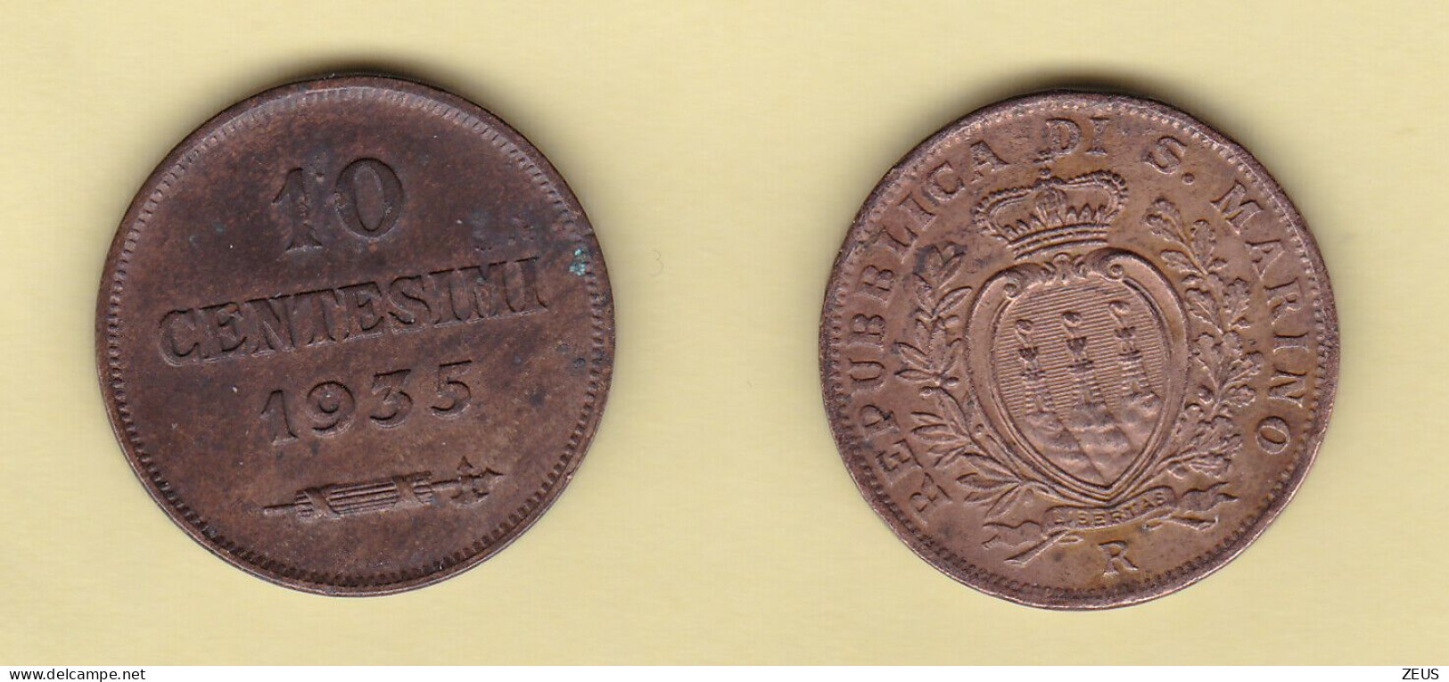 10 CENTESIMI 1935 SAN MARINO - San Marino