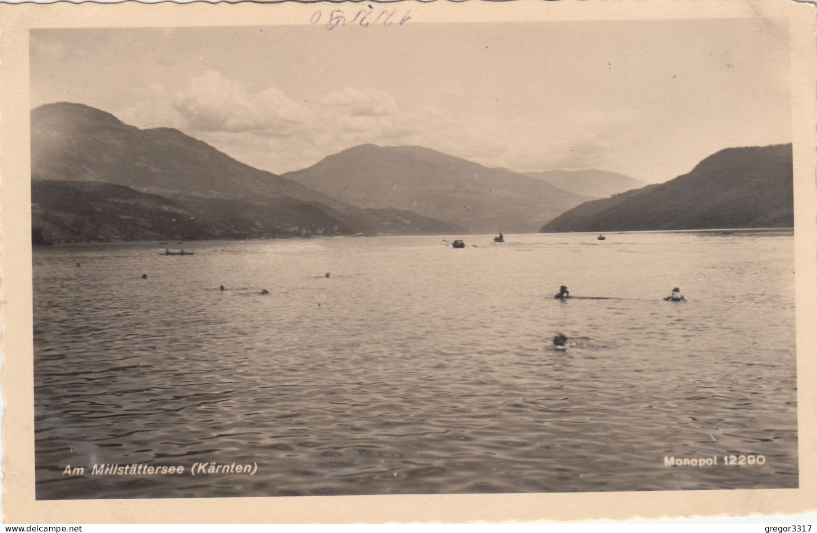 E2242) Am MILLSTÄTTERSEE -- Kärnten - Tolle S/W FOTO AK Alt Mit Vielen Schwimmern Im See - Millstatt