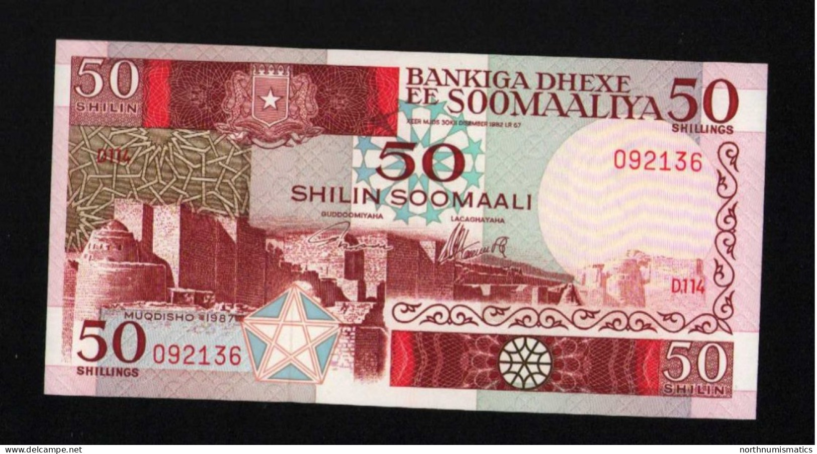 Somalia 50 Shilin 1987 Unc - Somalia