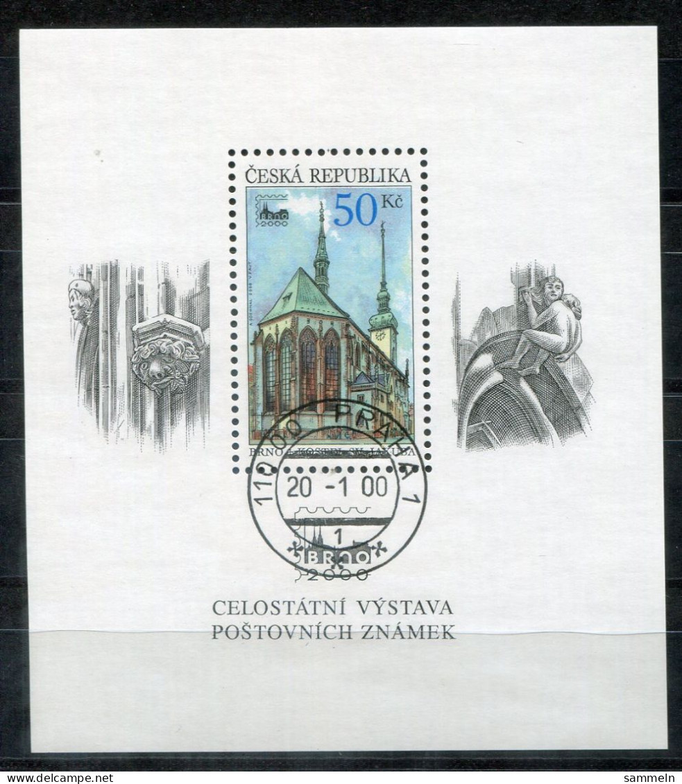 TSCHECHISCHE REPUBLIK Block 10, Bl.10 FD Canc. - Brno 2000 - CZECH REPUBLIC / RÉPUBLIQUE TCHÈQUE - Blocchi & Foglietti
