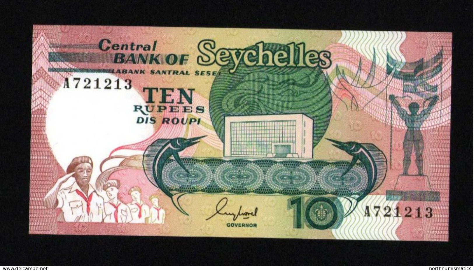 Seychelles 10 Rupees  Unc - Seychelles