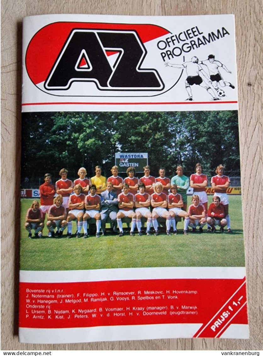 Programme AZ '67 Alkmaar - FC Barcelona - 19.10.1977 - UEFA Cup - Football Soccer Fussball Calcio Programm - Libros