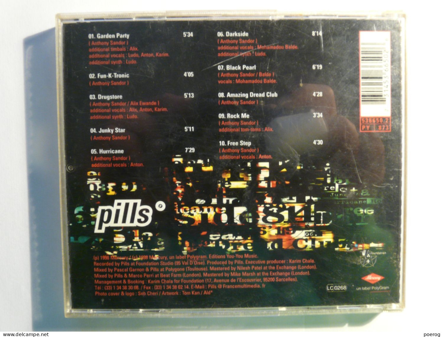 CD - PILLS - ELECTROCAINE - 1998 - Otros - Canción Inglesa
