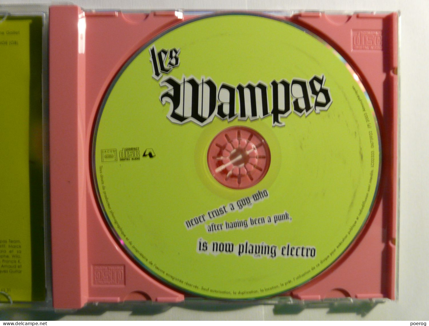 CD - LES WAMPAS - NEVER TRUST A GUY WHO AFTER HAVING BEEN A PUNK IS NOW PLAYING ELECTRO - 2003 - Punk