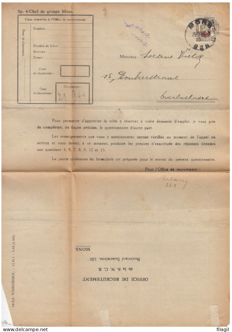 Document Van Chef De Groupe Mons - Autres & Non Classés