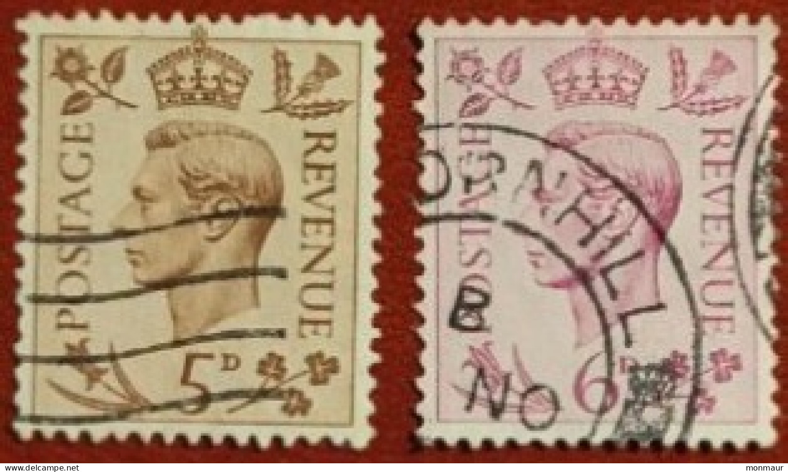 GRAN BRETAGNA  1937 GEORGE VI  YT 216-217 - Used Stamps