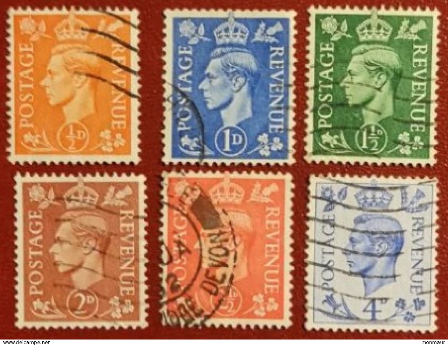 GRAN BRETAGNA  1951 GEORGE VI  YT 251 A 256 - Gebraucht