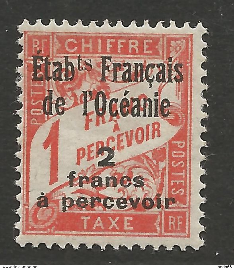 OCEANIE Taxe  N° 8 NEUF* CHARNIERE  / Hinge / MH - Segnatasse