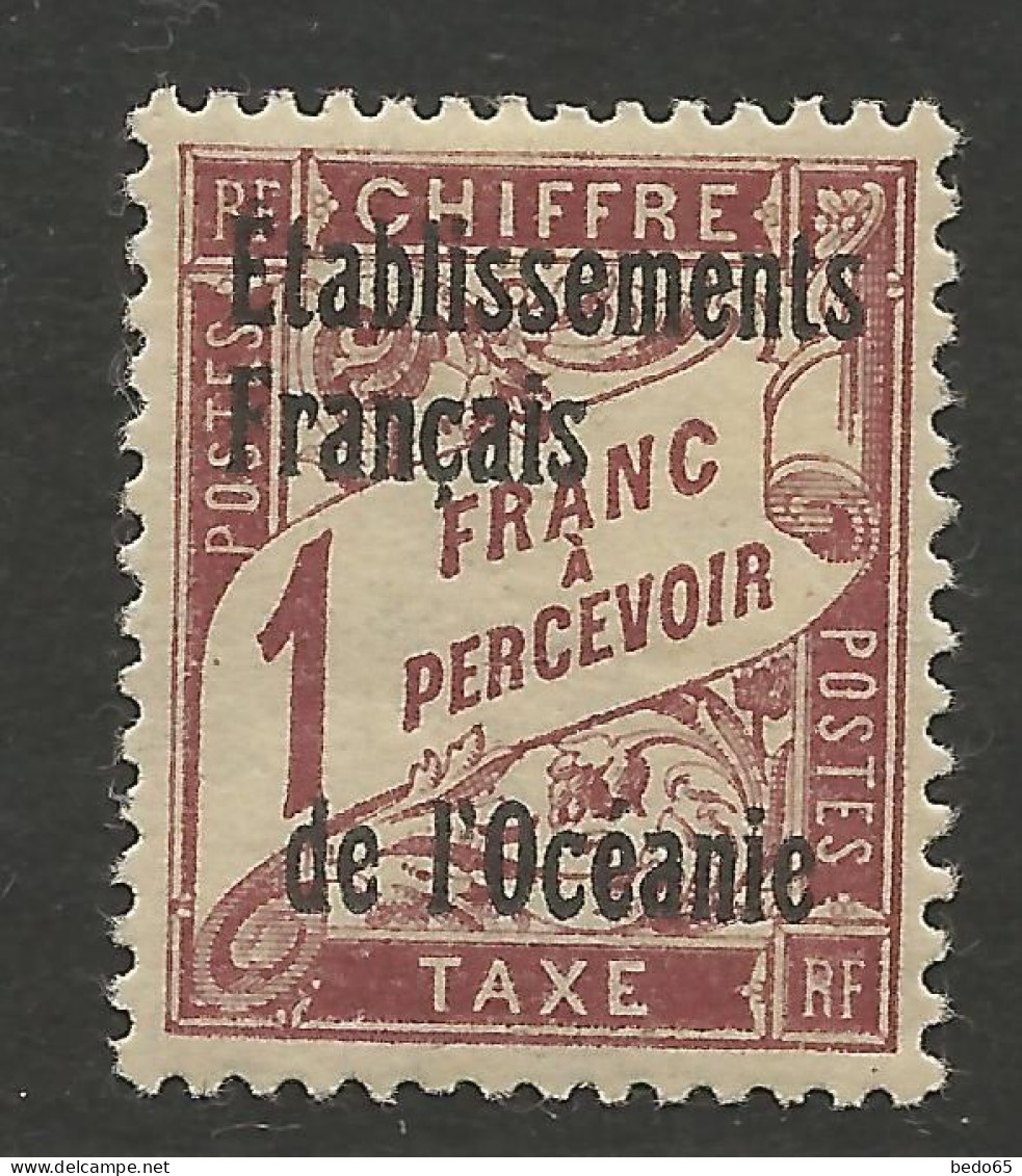 OCEANIE Taxe  N° 7 NEUF* CHARNIERE  / Hinge / MH - Postage Due