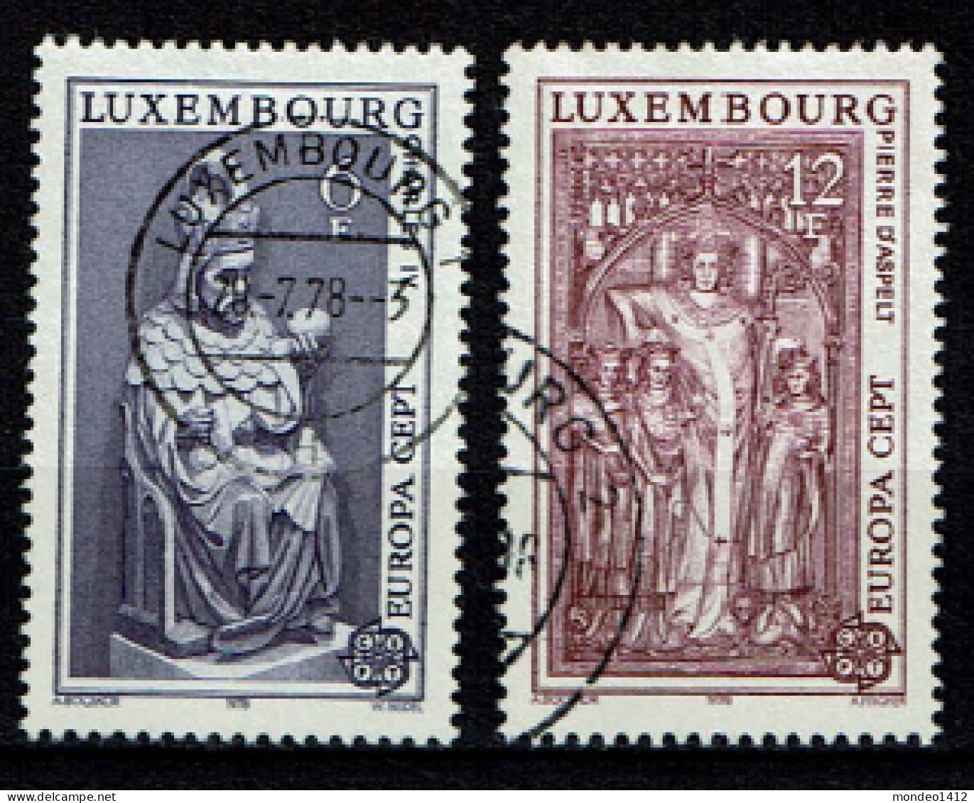Luxembourg 1978 - YT 917/918 - EUROPA Stamps - Monuments - Oblitérés