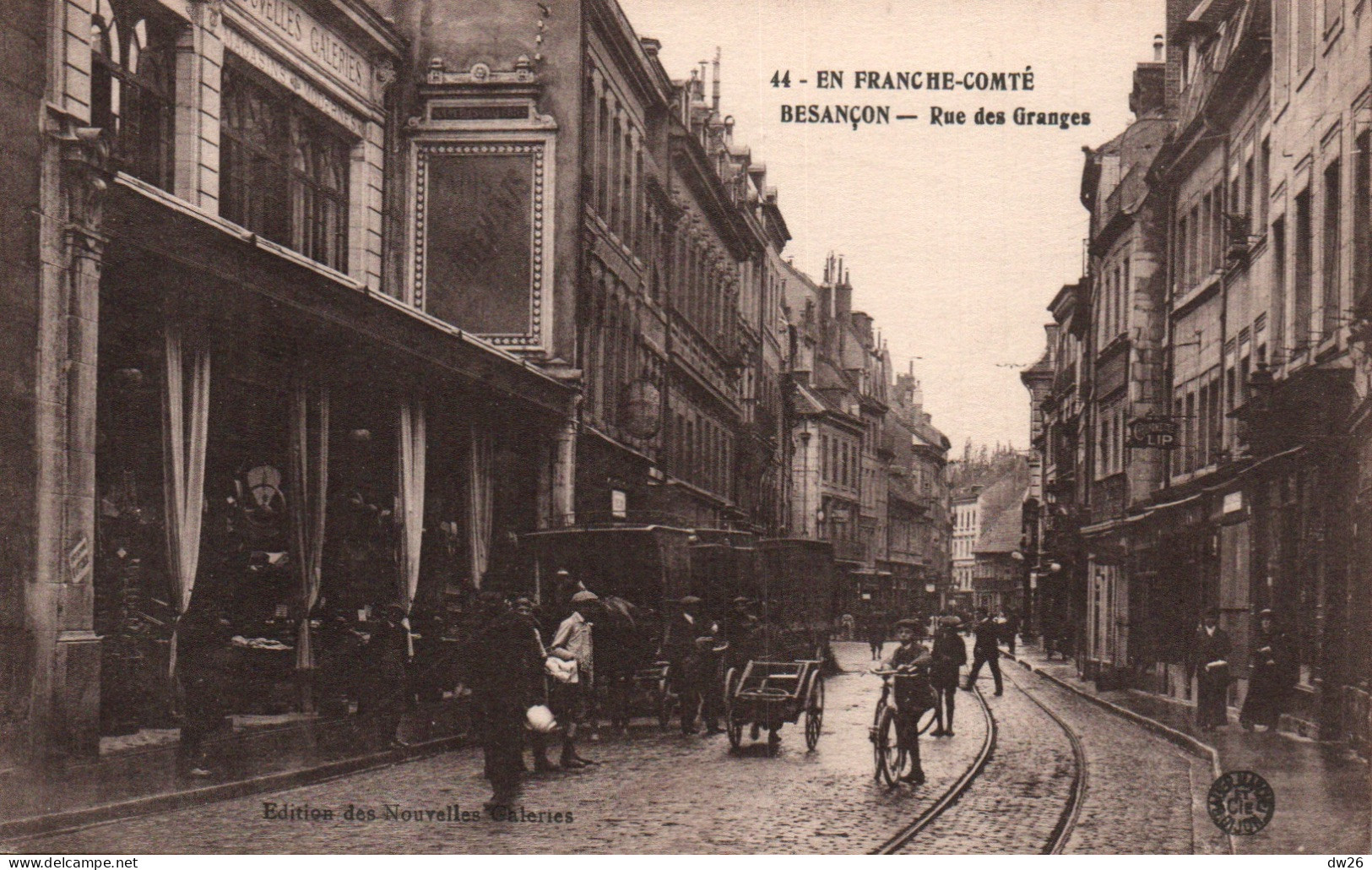 Besançon (Doubs) La Rue Des Granges, Commerces - Edition Nouvelles Galeries - Carte N° 44 - Besancon