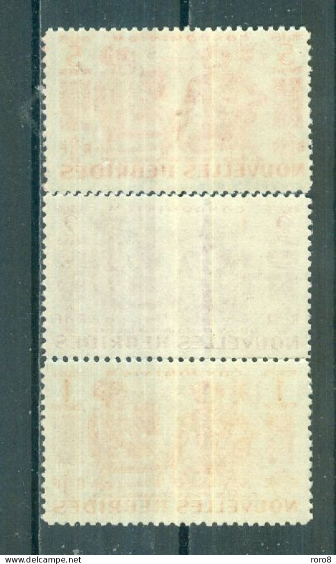 NOUVELLES-HEBRIDES - N°152** à 154** MNH LUXE SCAN DU VERSO - Indigènes. - Unused Stamps