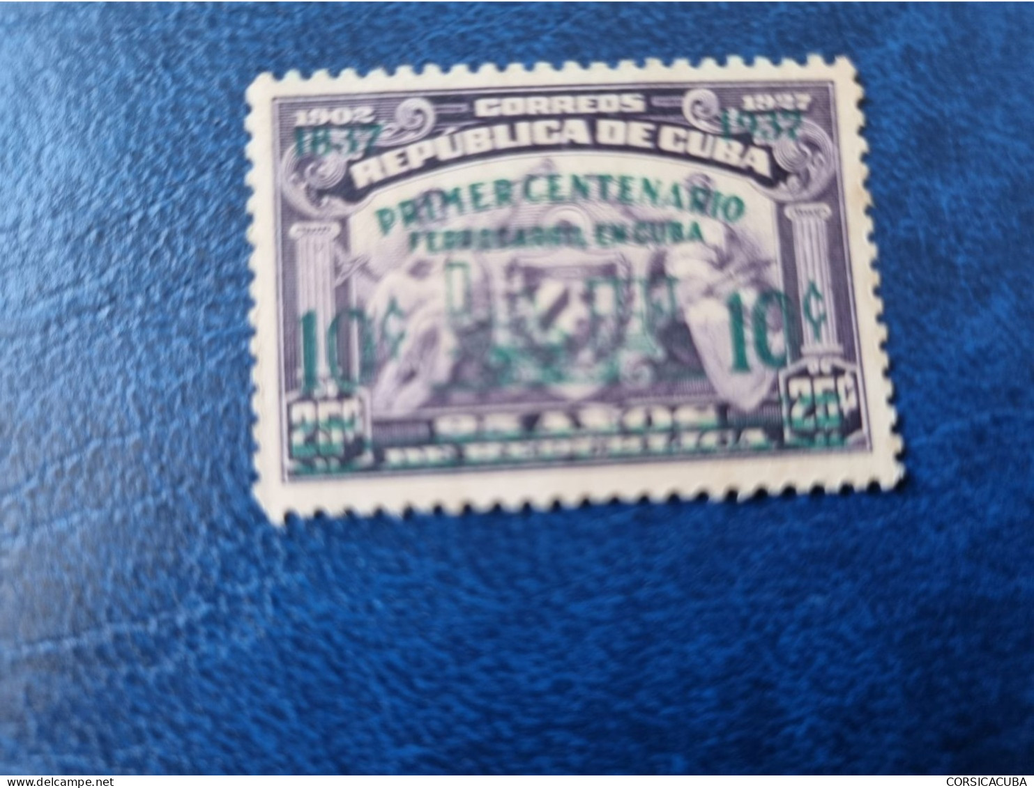 CUBA  NEUF  1937   INTRODUCCION  FERROCARRIL  EN  CUBA  //  PARFAIT  ETAT  //  1er  CHOIX  // - Nuevos