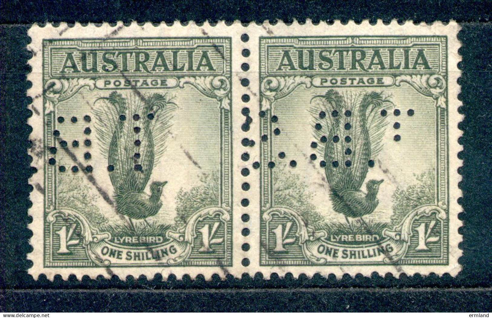 Australia Australien 1937 - Michel Nr. 148 C O Mit Perfin (Perforated Initials) - Oblitérés