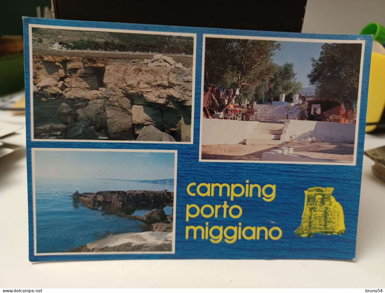 Cartolina  Porto Miggiano è Una Località Costiera Del Comune Di Santa Cesarea Terme Provincia Lecce ,camping - Lecce