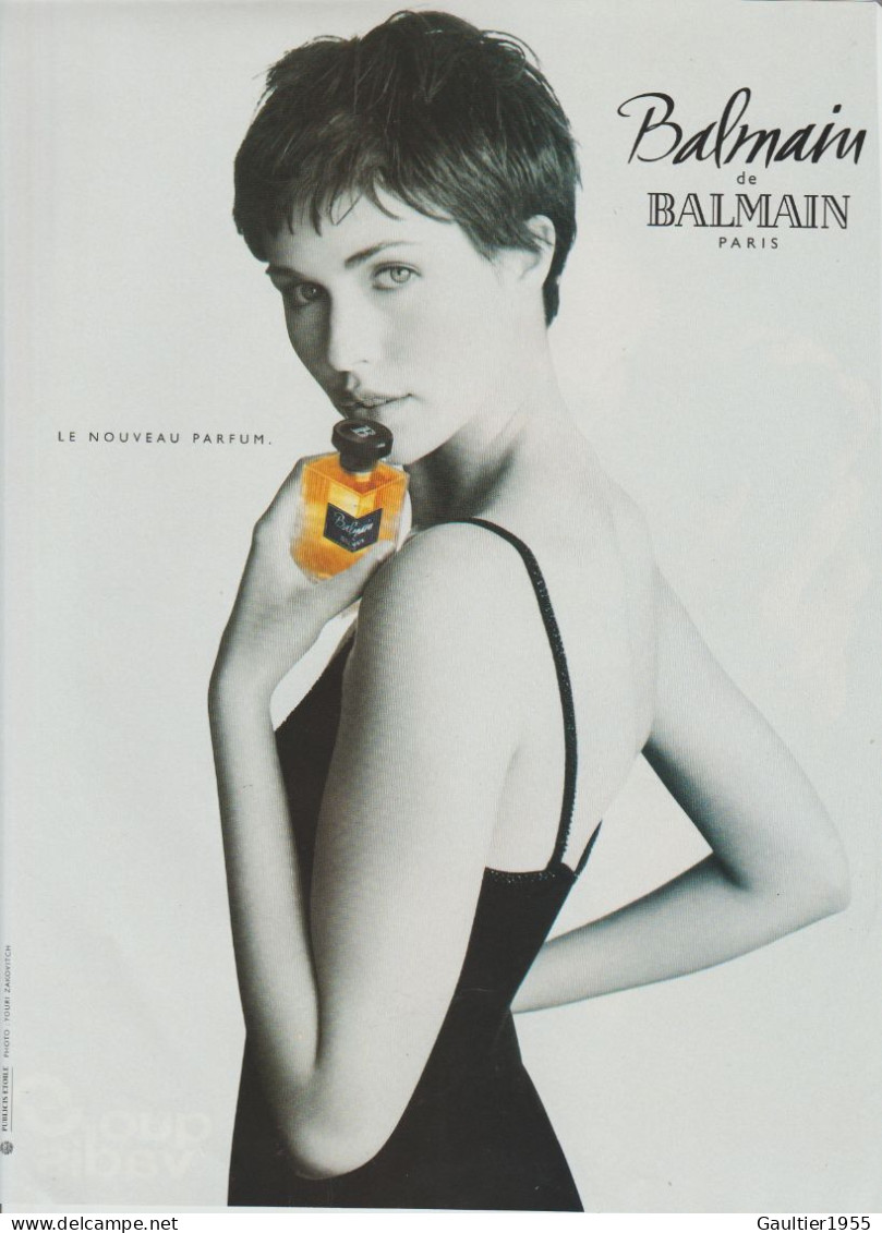 Publicité Papier - Advertising Paper - Balmain De Balmain - Publicités Parfum (journaux)