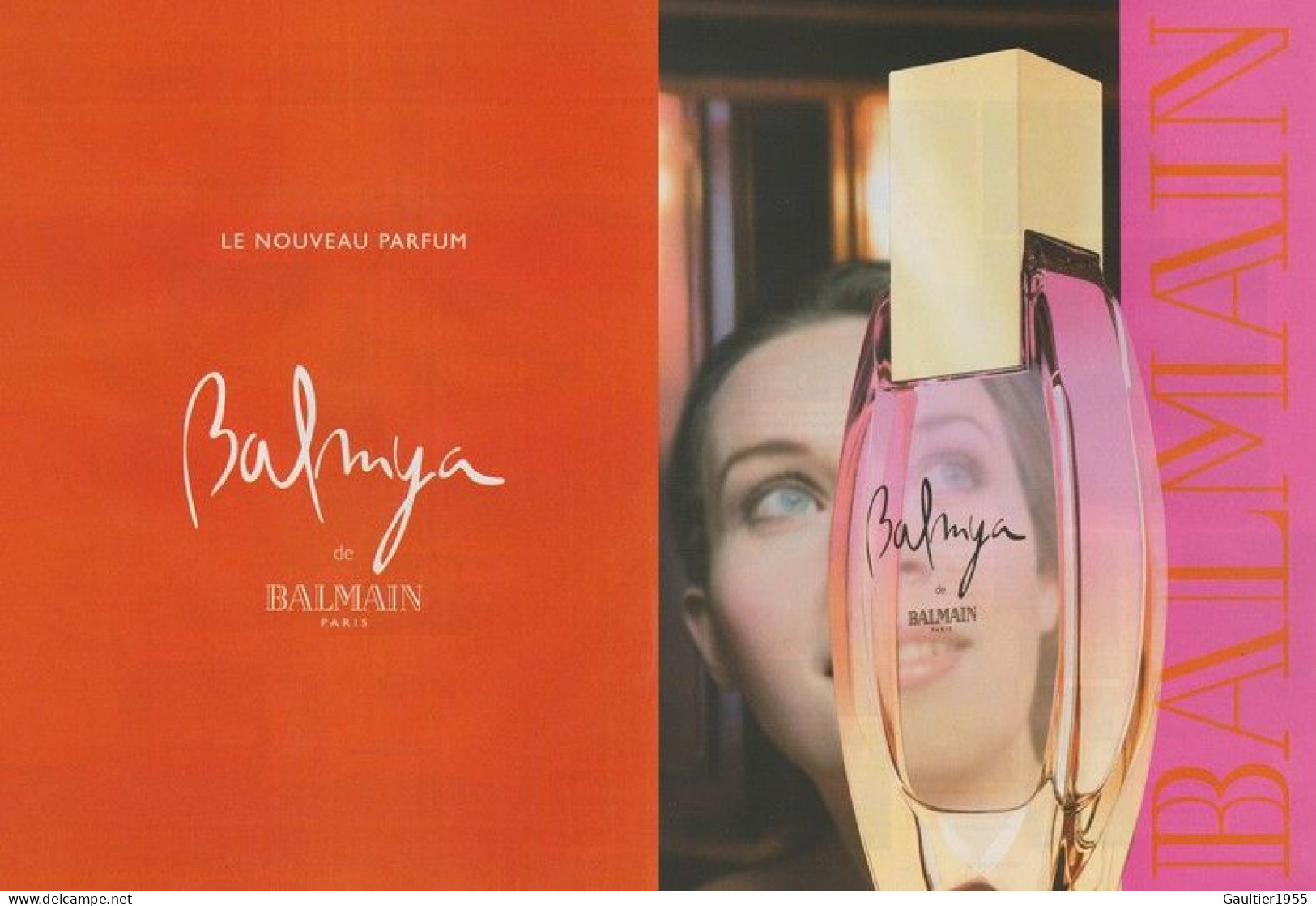 Publicité Papier - Advertising Paper - Balmya De Balmain 2 Pages - Publicités Parfum (journaux)