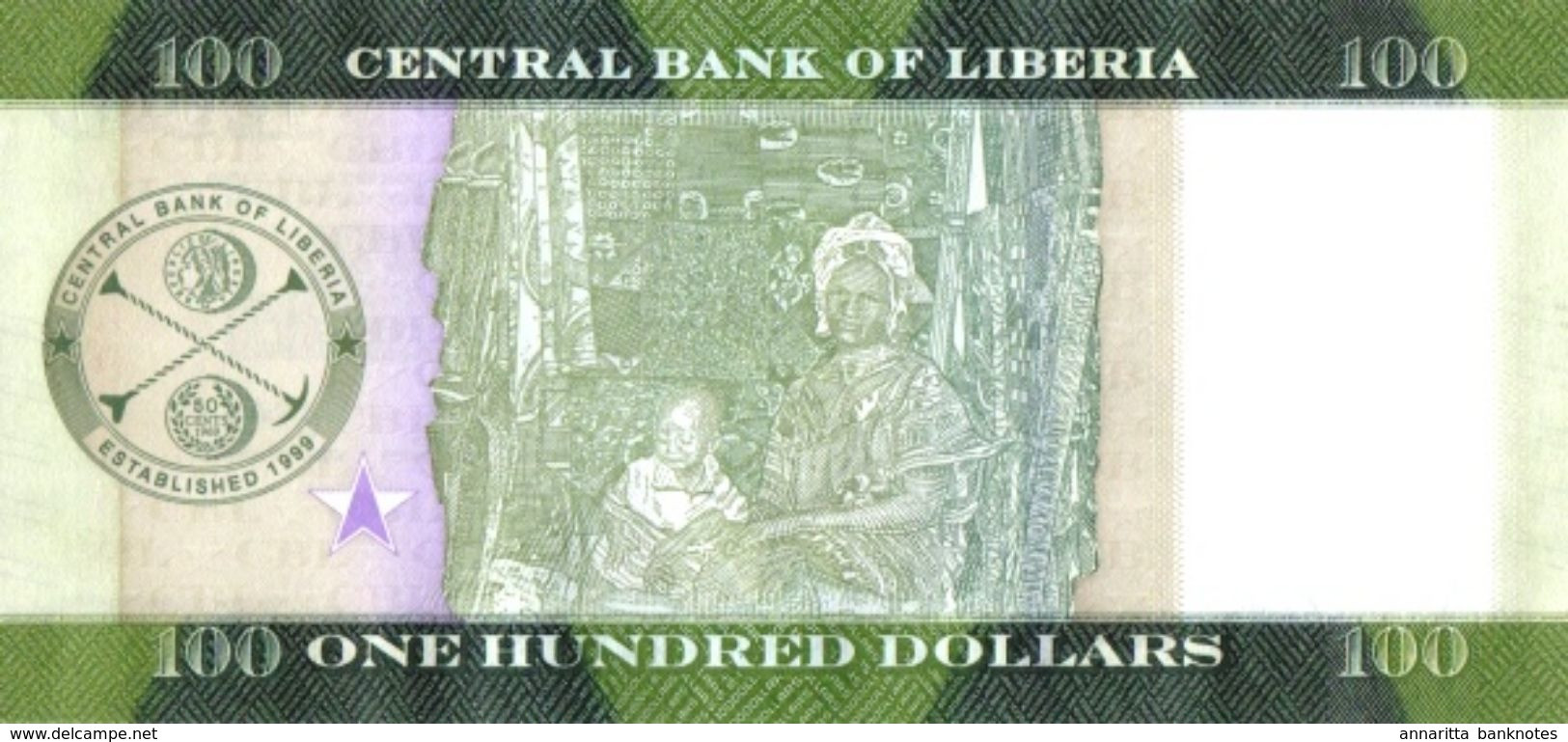 Liberia 100 Dollars 2016, UNC (P-35a, B-315a) - Liberia